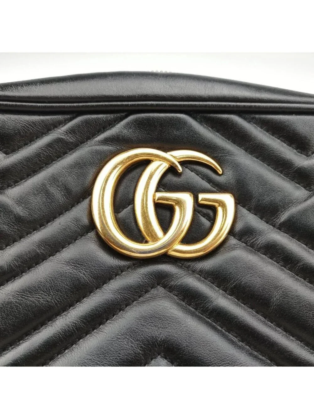 Gucci GG Marmont Black Leather Shoulder